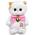 Мягкая игрушка Кошечка Ли-Ли Baby с бантом и сердцем-подвеской Budi Basa LB-132